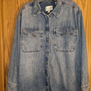 NWT Universal Thread Medium Blue Denim Shirt XXL